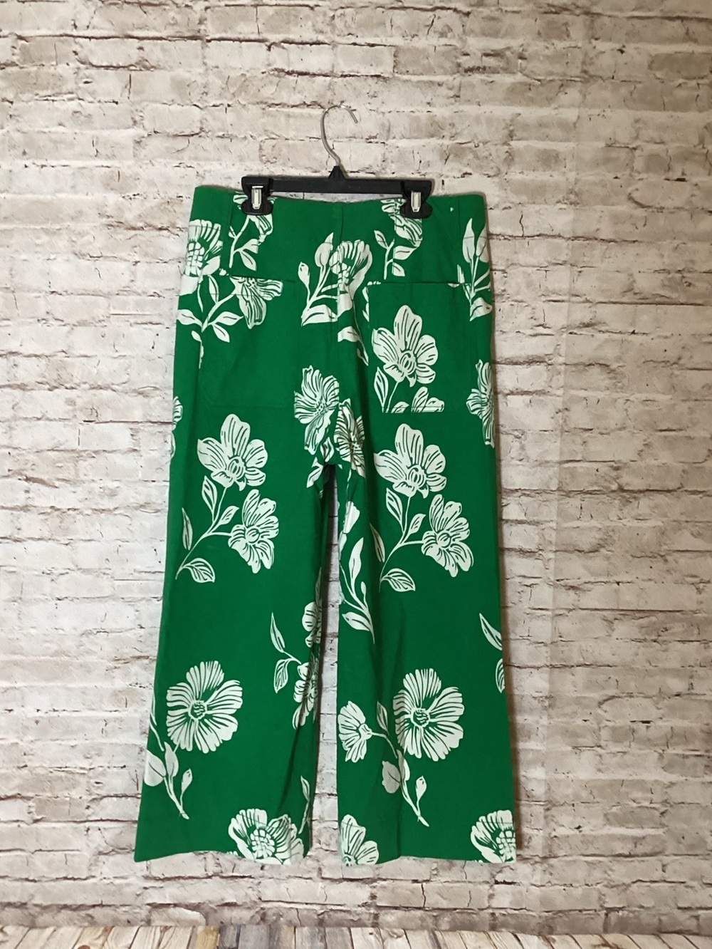 Anthropologie Maeve Colette floral wide leg cropped pants - Picture 6 of 7